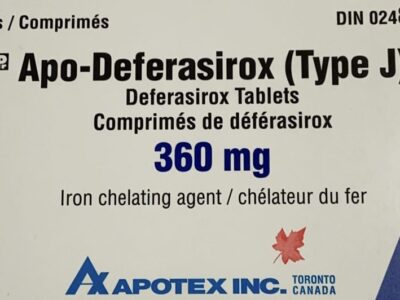 DEFERASIROX (TYPE J) TB 360MG BLST 30 APO